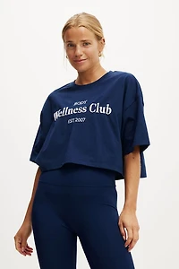 Active Cropped Graphic Tee