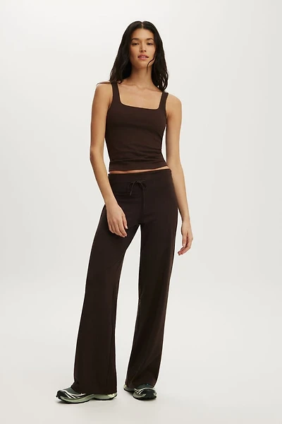 Ultra Soft Tie Front Wide Leg Pant