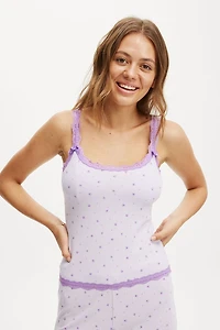 Waffle Lace Cami