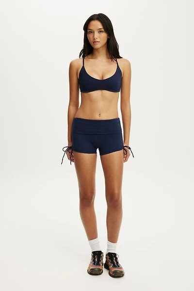 Ultra Soft Tie Side Roll Over Micro Short