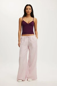 Cloud Soft Wide Leg Flannel Pant