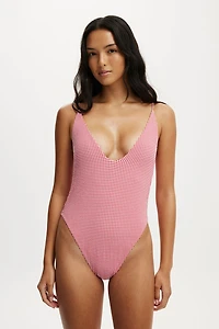 Tie Back Strappy One Piece Brazilian