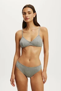 Cotton Pointelle Bikini Brief