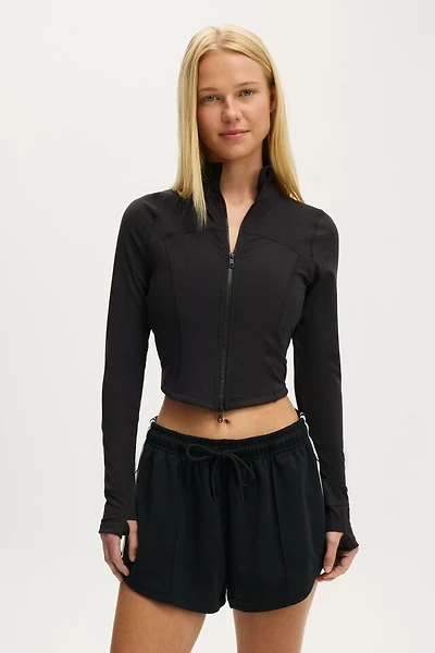 Ultra Soft Contour Long Sleeve Zip Through