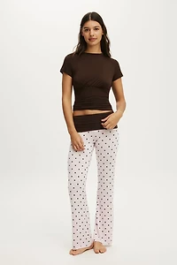 Airy Soft Roll Waist Pant
