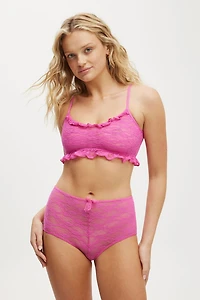 Stretch Lace Scoop Bralette