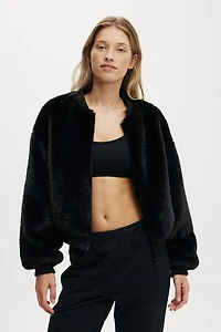 Ariel Faux Fur Bomber Jacket