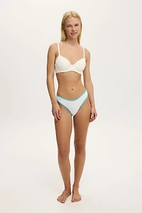 Organic Cotton Rib G String Brief