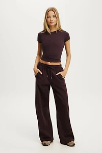 Summer Fleece Adjustable Hem Sweatpant