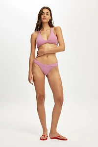 Dip Front High Side Brazilian Bikini Bottom