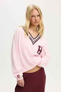 Waffle V Neck Sweater