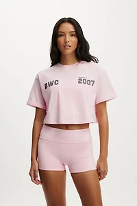 Cropped Graphic Active Tee