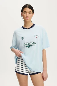 Sanrio Hello Kitty Oversized V Neck Sleep Tee