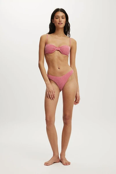 Dip Front High Side Brazilian Bikini Bottom