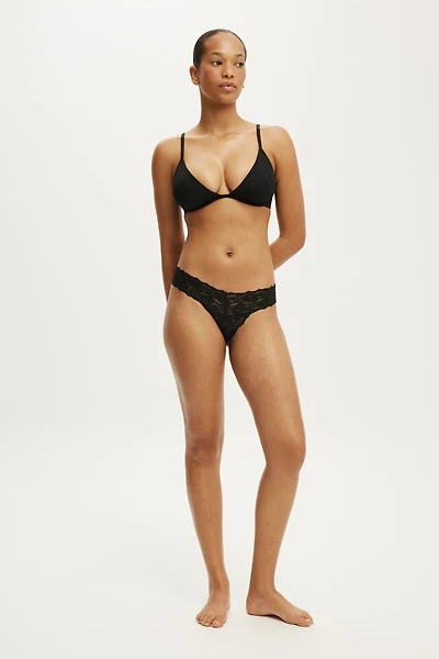 Everyday Lace Thong Brief