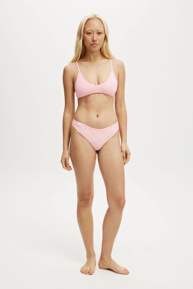 Organic Cotton Rib G String Brief