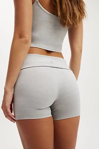 Ultra Soft Roll Over Shortie Short