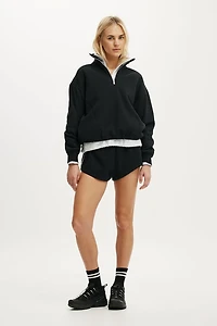 Plush Half Zip Sweatshirt