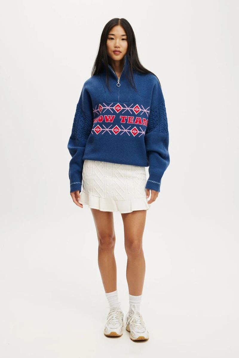 Knit Flippy Skirt