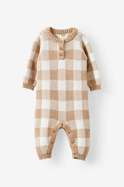 Organic Knit Long Sleeve All One