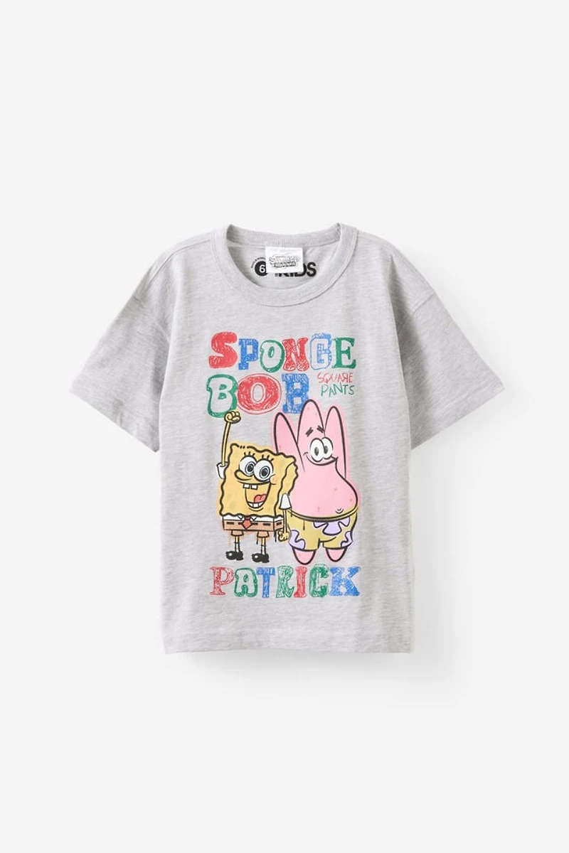 Spongebob Squarepants Drop Shoulder Short Sleeve Tee