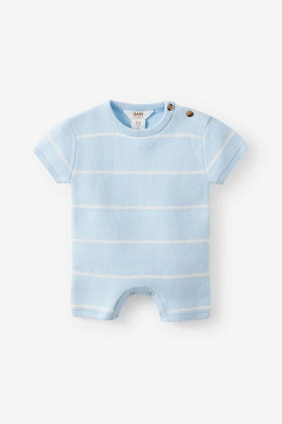 Organic Knit Short Sleeve All One