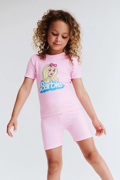 Barbie Super Soft Short Sleeve Pajama Set