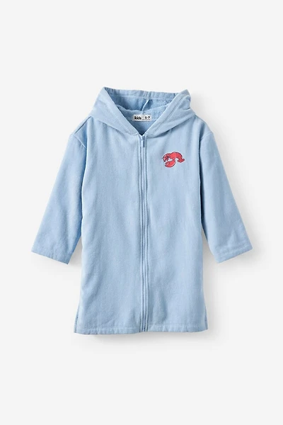 Kids Zip Thru Hooded Towel