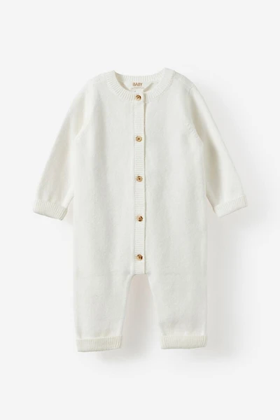 Baby Organic Knit Blend Long Sleeve All One