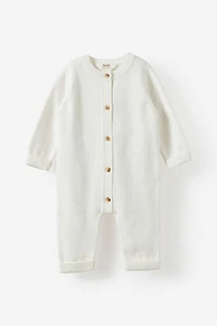 Baby Organic Knit Blend Long Sleeve All One