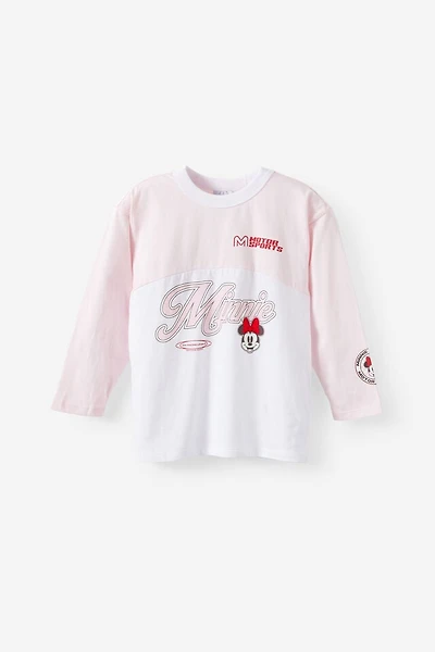 Disney Minnie Mouse Long Sleeve Drop Shoulder Tee