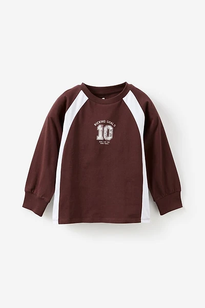 Moto Panelled Long Sleeve Tee