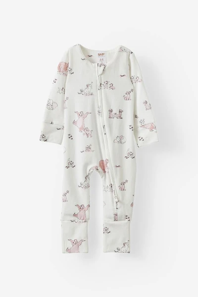 Disney Long Sleeve Zip Romper