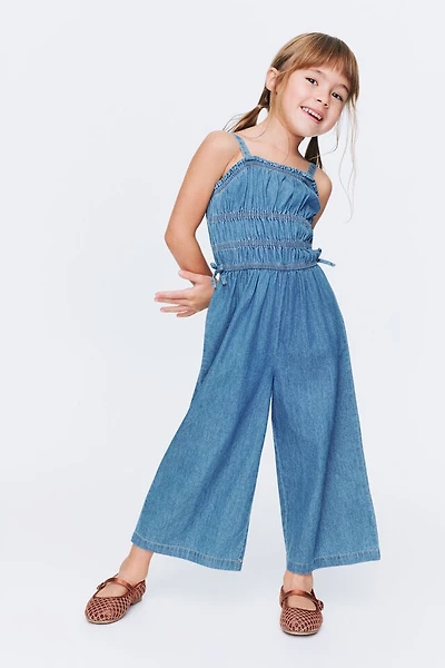Shirred Bow Jumpsuit