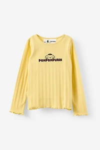 Sanrio Pompompurin Pointelle Crew Tee