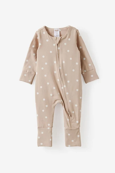 Growie Long Sleeve Zip All One Romper
