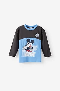 Disney Mickey Mouse Long Sleeve Drop Shoulder Tee