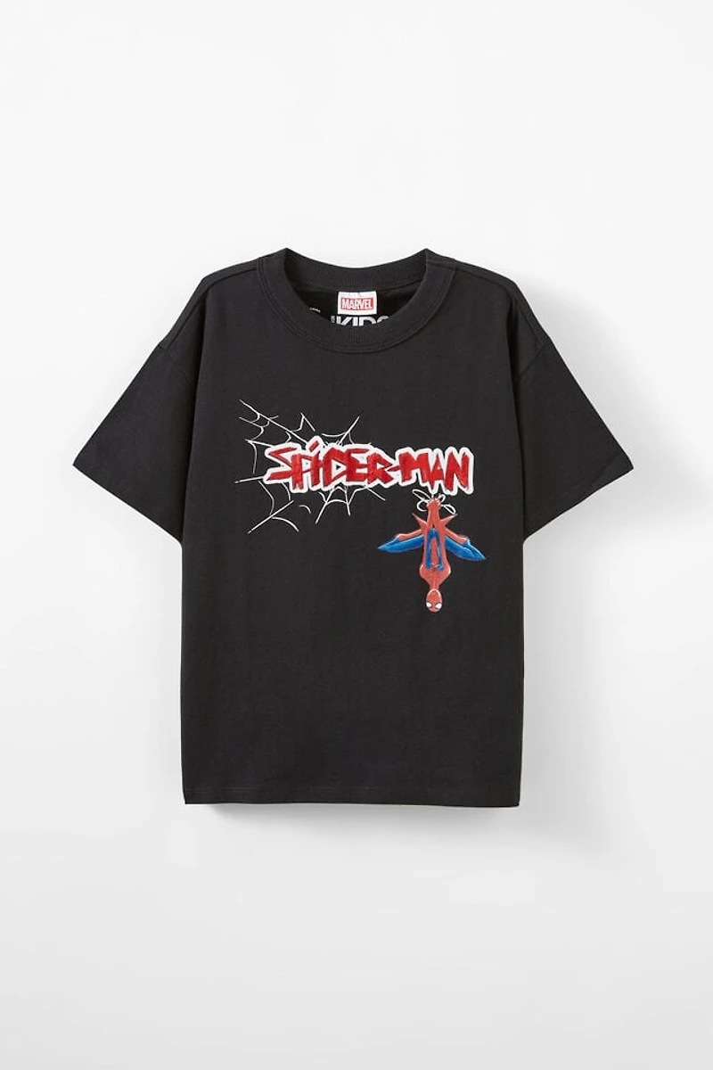 Spiderman Drop Shoulder Short Sleeve Tee