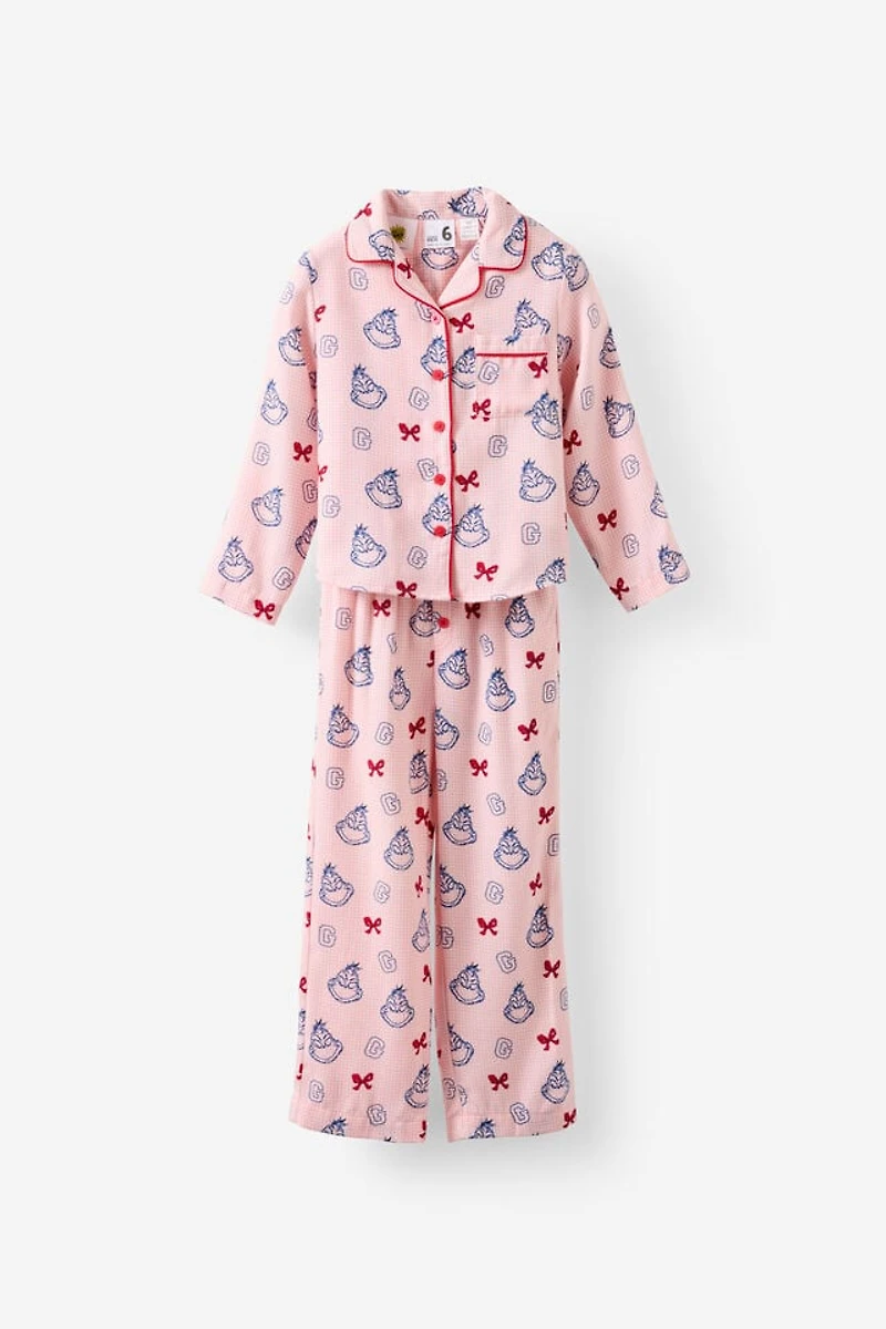 The Grinch Kids Family Xmas LS PJ Set