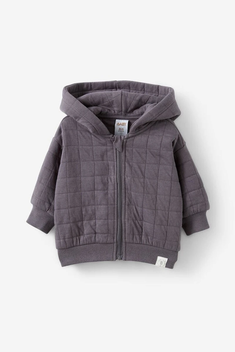 Quilted Zip Through