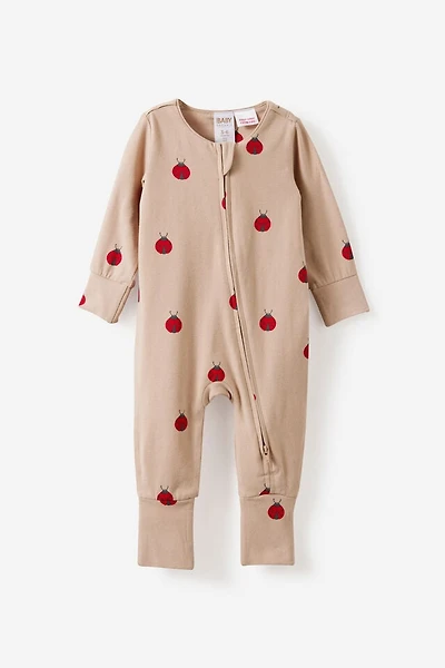 Growie Long Sleeve Zip All One Romper