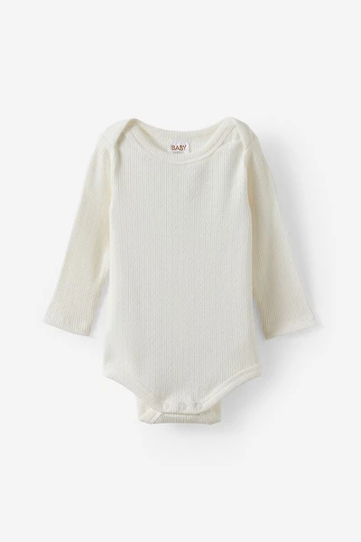 Organic Pointelle Long Sleeve Bubbysuit