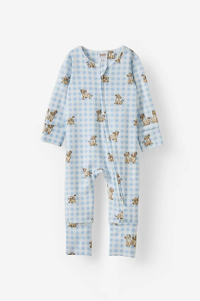 The Billie Long Sleeve Zip Romper License