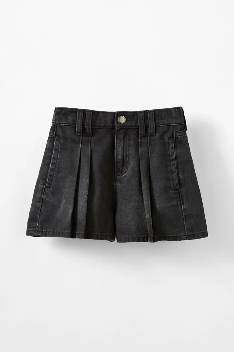 Sarai Pleat Front Denim Short