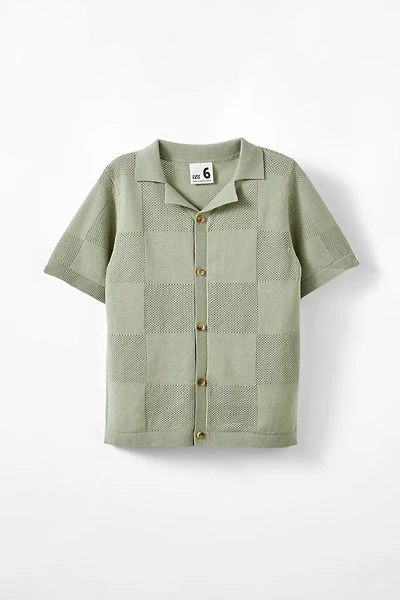 Knitted Short Sleeve Shirt
