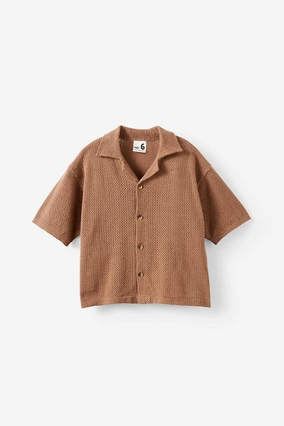 Knit Boxy Shirt