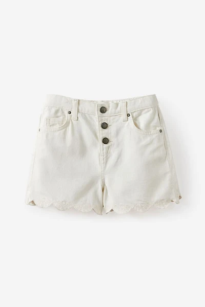 Snap Front Denim Short
