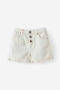 Snap Front Denim Short