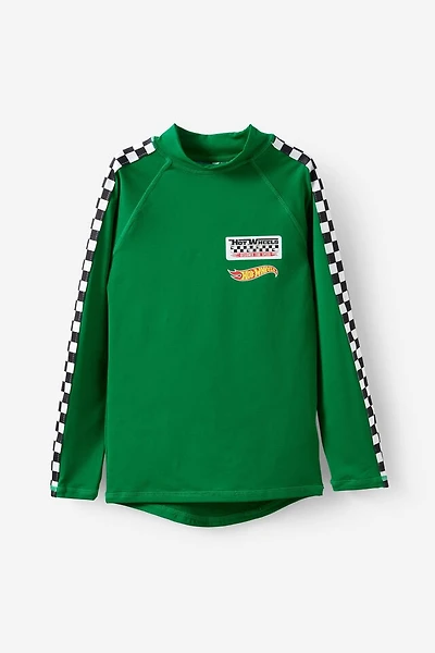 Hot Wheels Long Sleeve Raglan Rash Vest