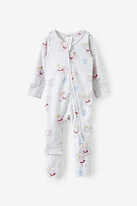 Disney Dumbo Long Sleeve Zip Romper